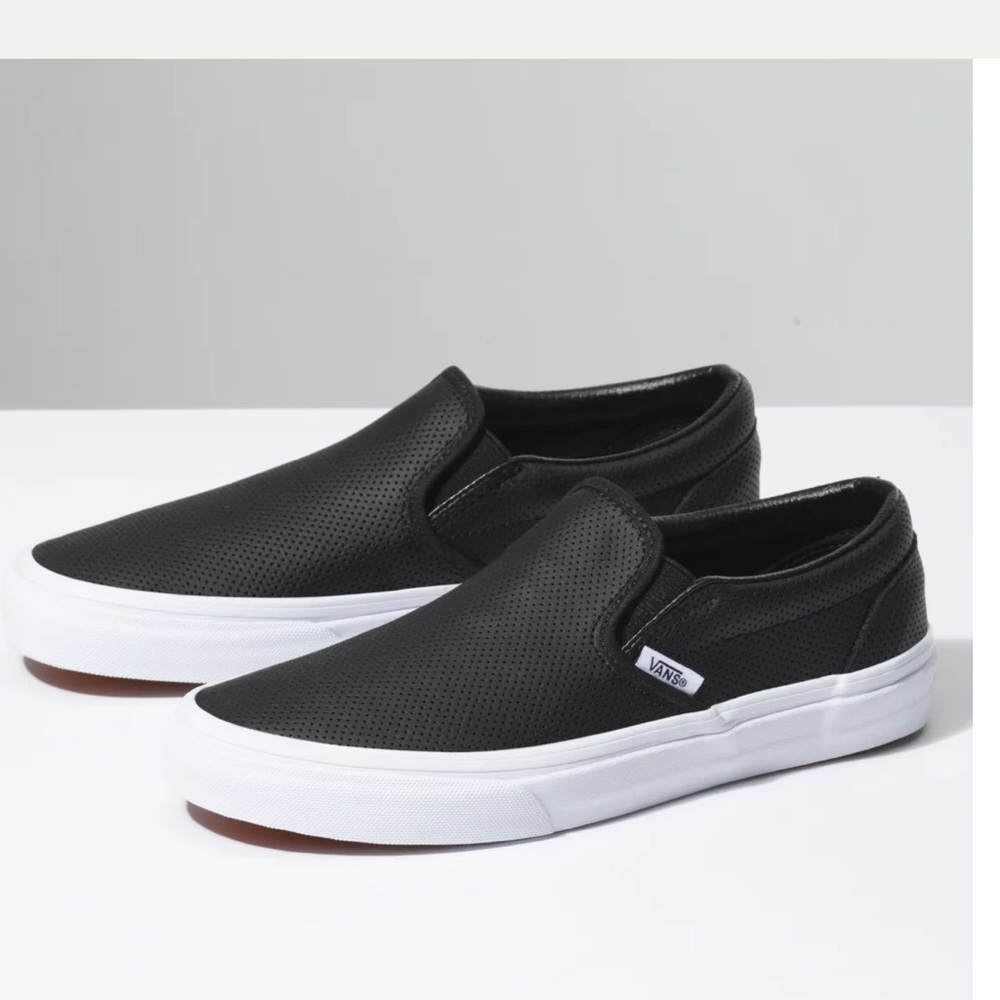 Vans Perforated Leather Slip-on